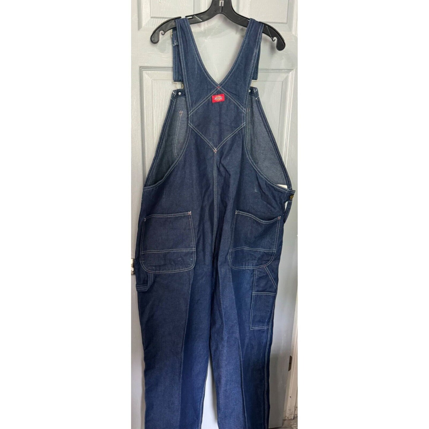 Dickies Apparel Men's Denim Overalls 44x26 100% Cotton