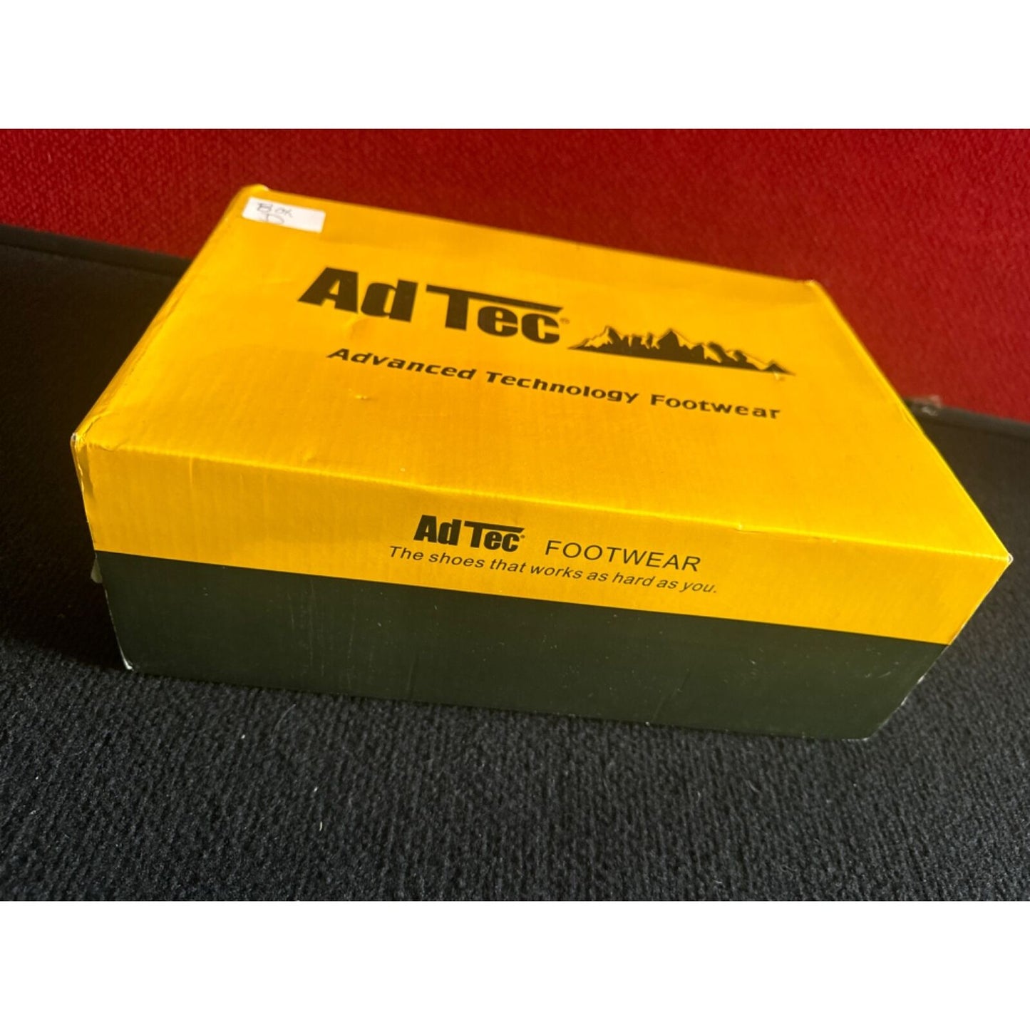 AdTec Genuine Leather Memory Foam Footwear Size 6 Black. steel toe