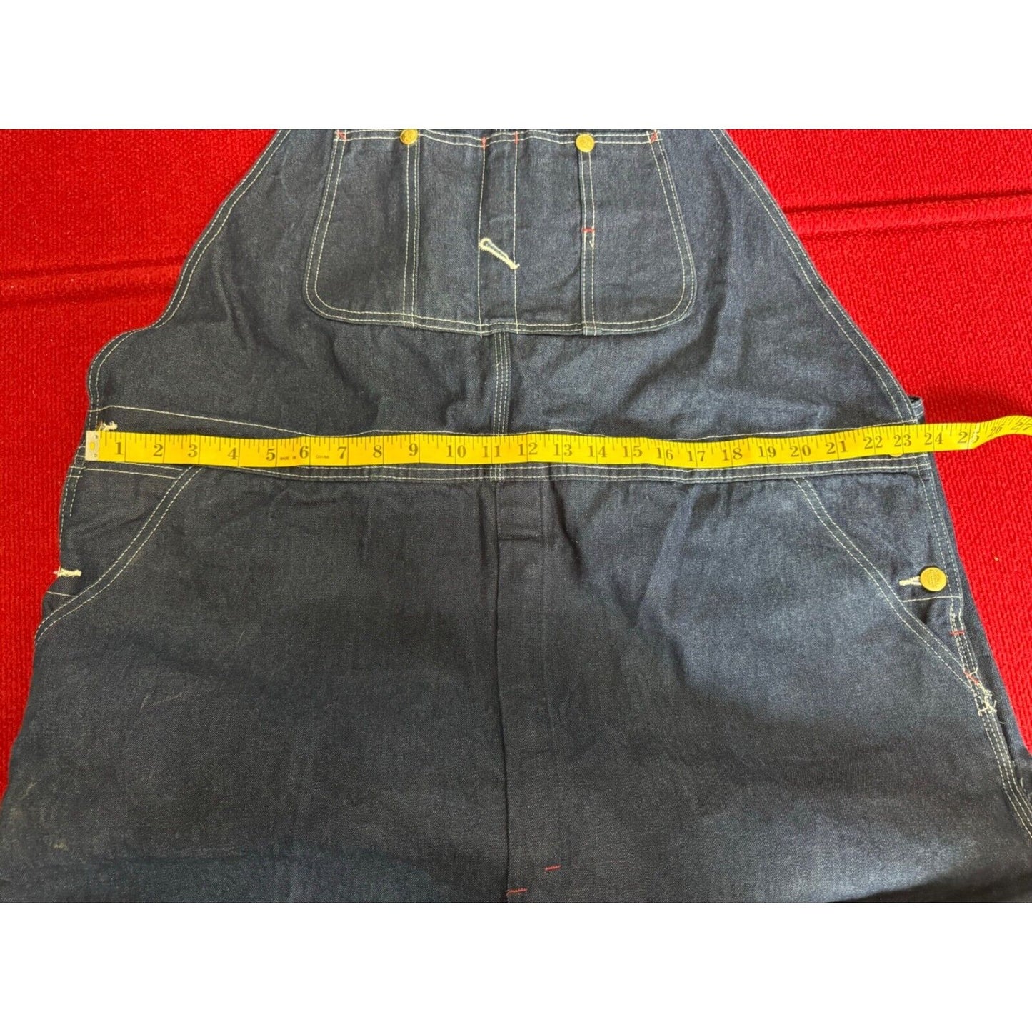 Dickies Apparel Men's Denim Overalls 44x26 100% Cotton