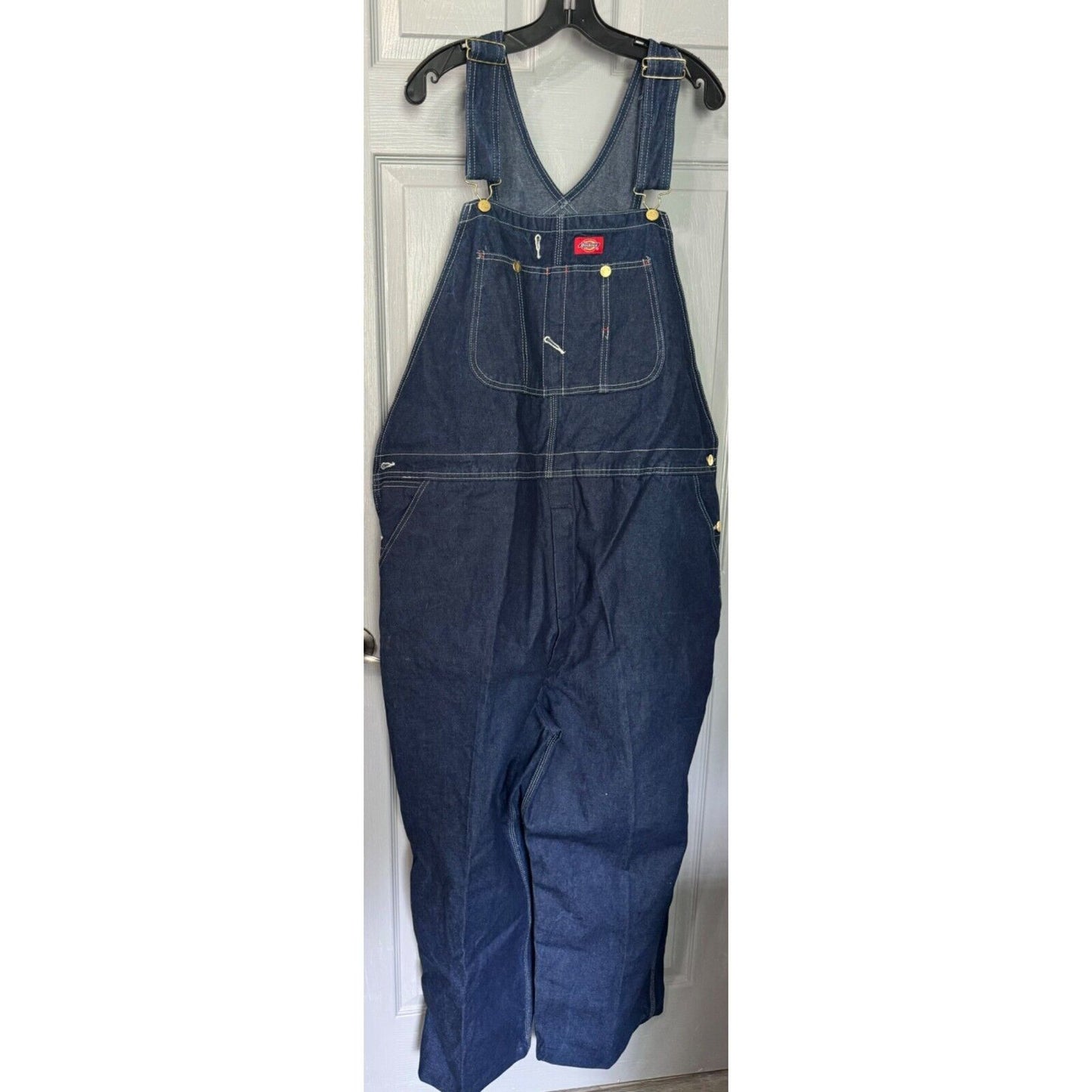 Dickies Apparel Men's Denim Overalls 44x26 100% Cotton