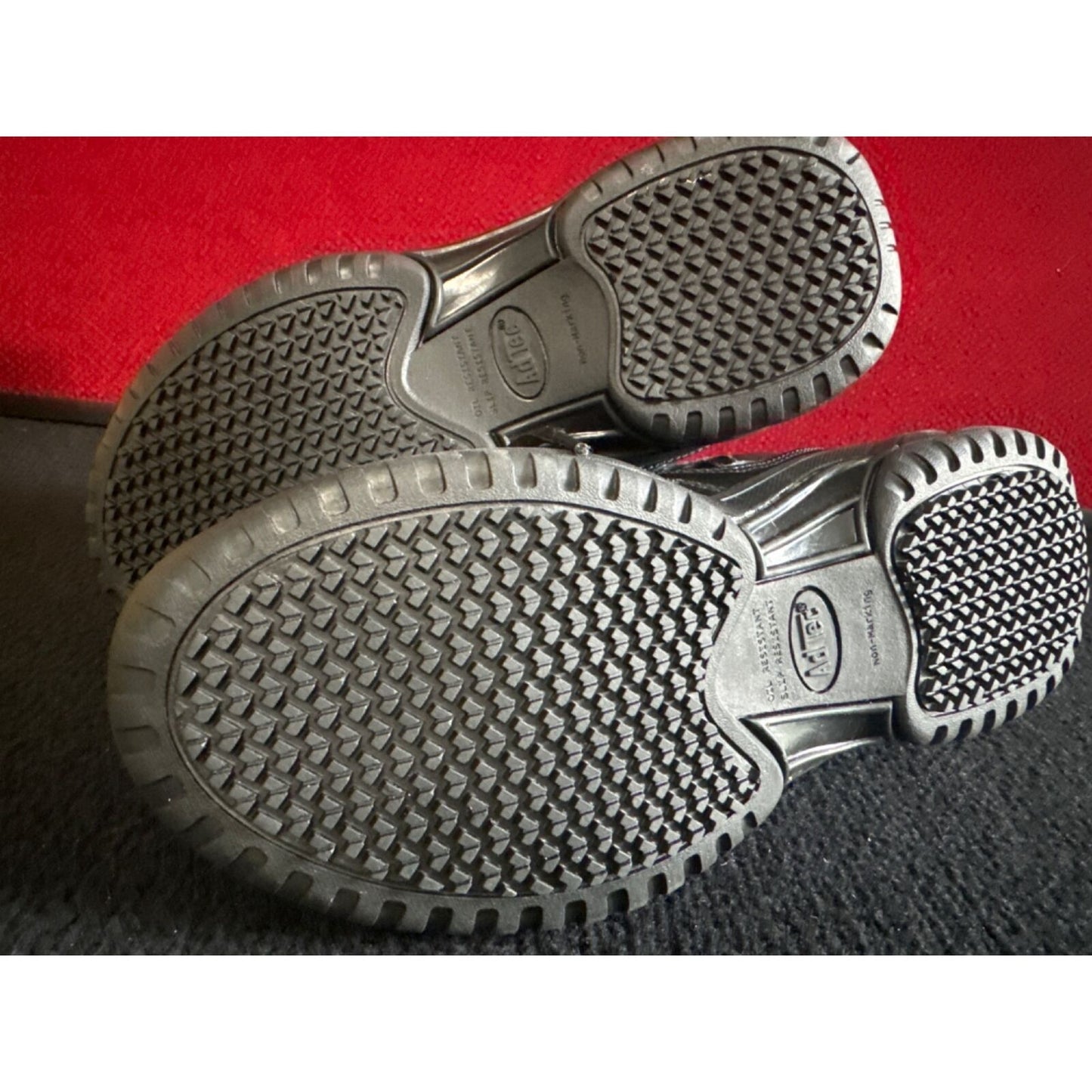 AdTec Genuine Leather Memory Foam Footwear Size 6 Black. steel toe
