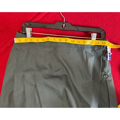 Royal Park Uniforms Green Pleated Skirt 35% Cotton 12H Made In USA