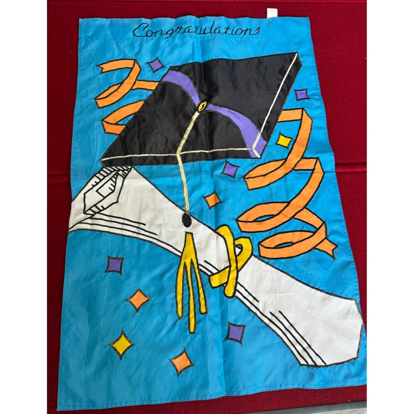 Graduation Banner With Cap & Diploma Design 32" x 25"