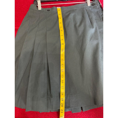 Royal Park Uniforms Green Pleated Skirt 35% Cotton 12H Made In USA