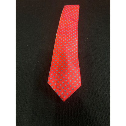 Van Heusen Men's Red Geometric Classic Collection Tie 100% Polyester
