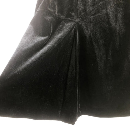Michael Kors Women Black Velvet Short Sleeve Key Hole Neck Blouse Top Size XL