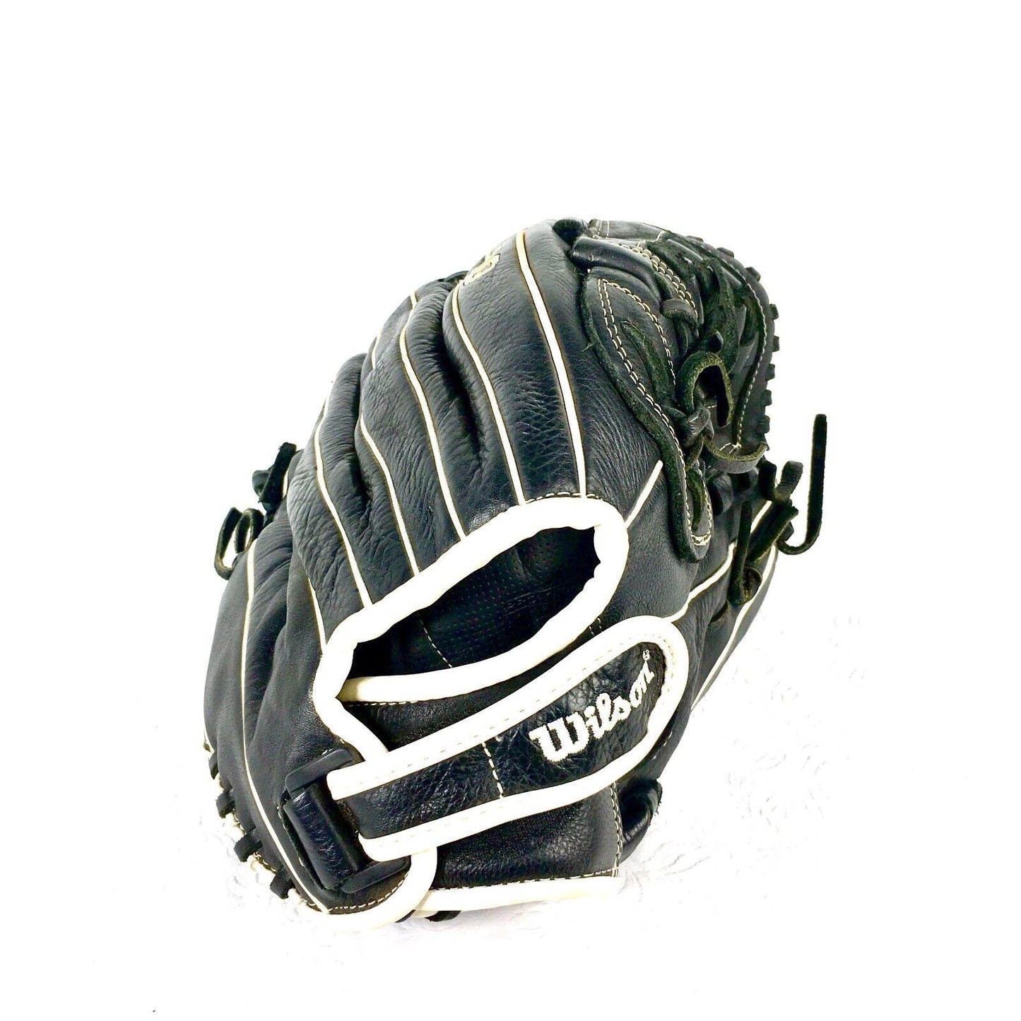 Wilson Siren A05RF1712 Black Leather Right Handed Fastpitch Softball Glove 12"