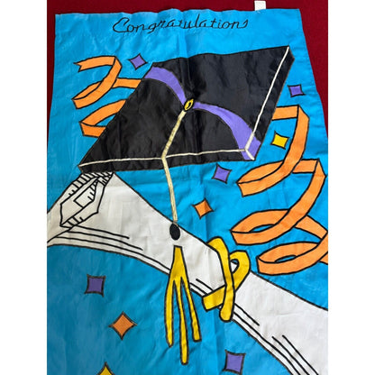 Graduation Banner With Cap & Diploma Design 32" x 25"