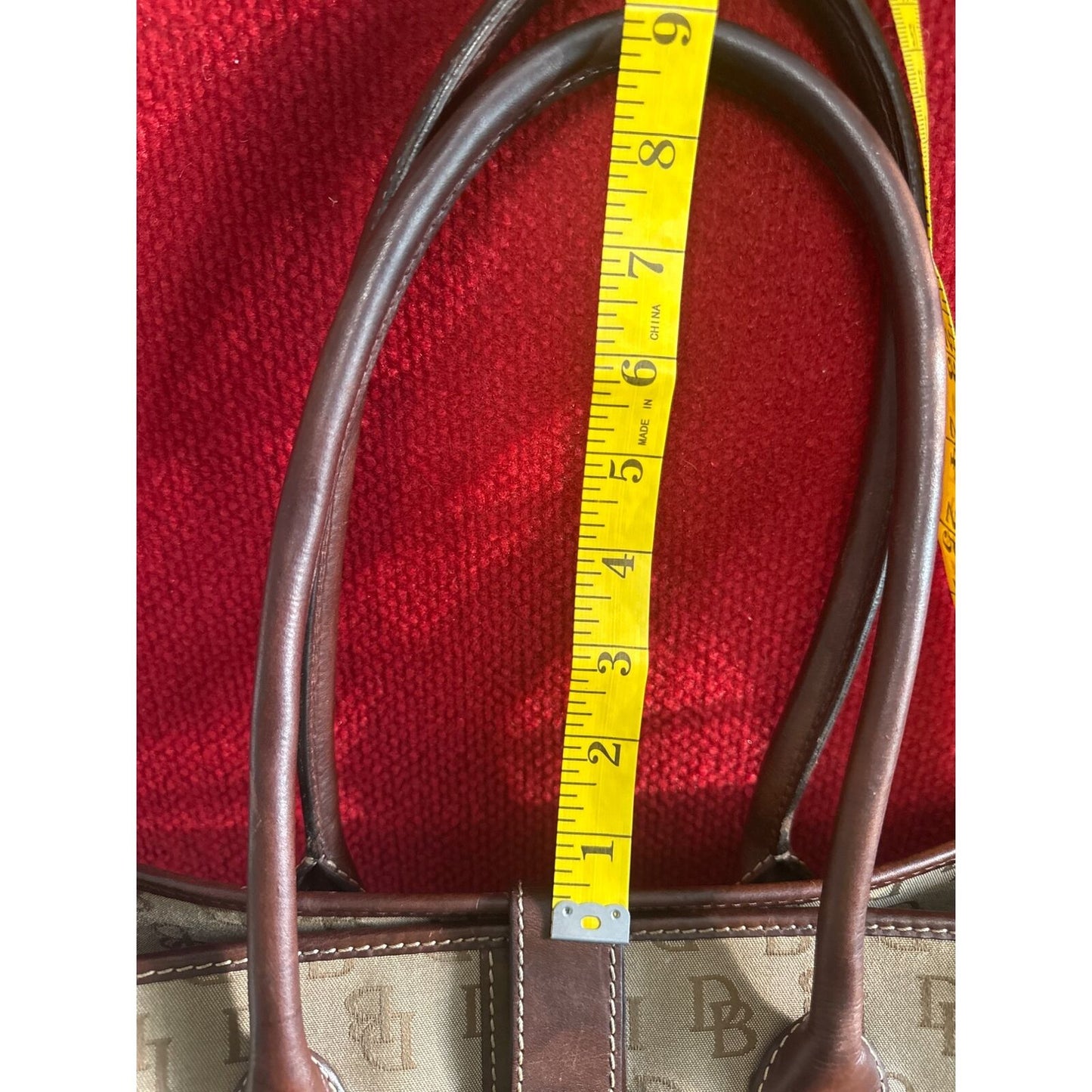 Dooney & Bourke Vintage Monogram Canvas & Leather Tote Bag