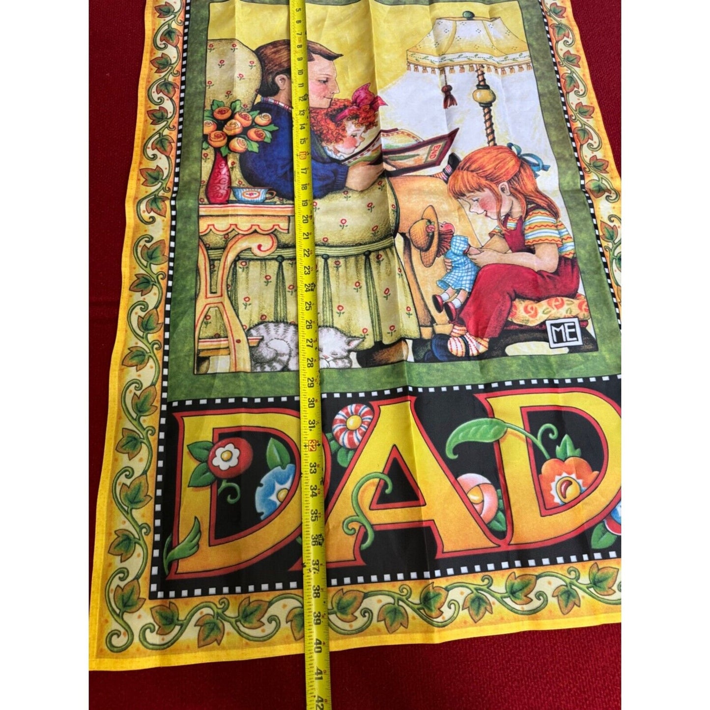Mary Engelbreit Fathers Day Garden/house Flag Outdoor 22 X 17 Dad with Daughter