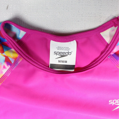Speedo Girls Black / Pink UV Protection Pullover Swim Top Size Medium Lot Of 2