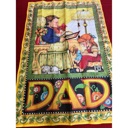 Mary Engelbreit Fathers Day Garden/house Flag Outdoor 22 X 17 Dad with Daughter