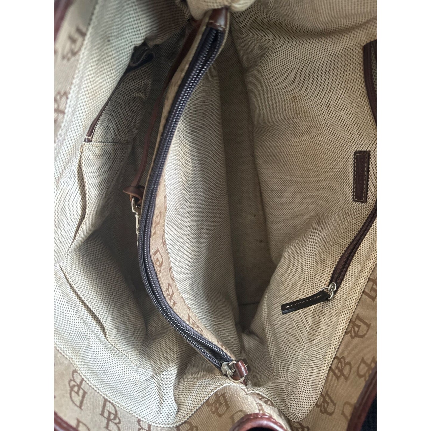 Dooney & Bourke Vintage Monogram Canvas & Leather Tote Bag