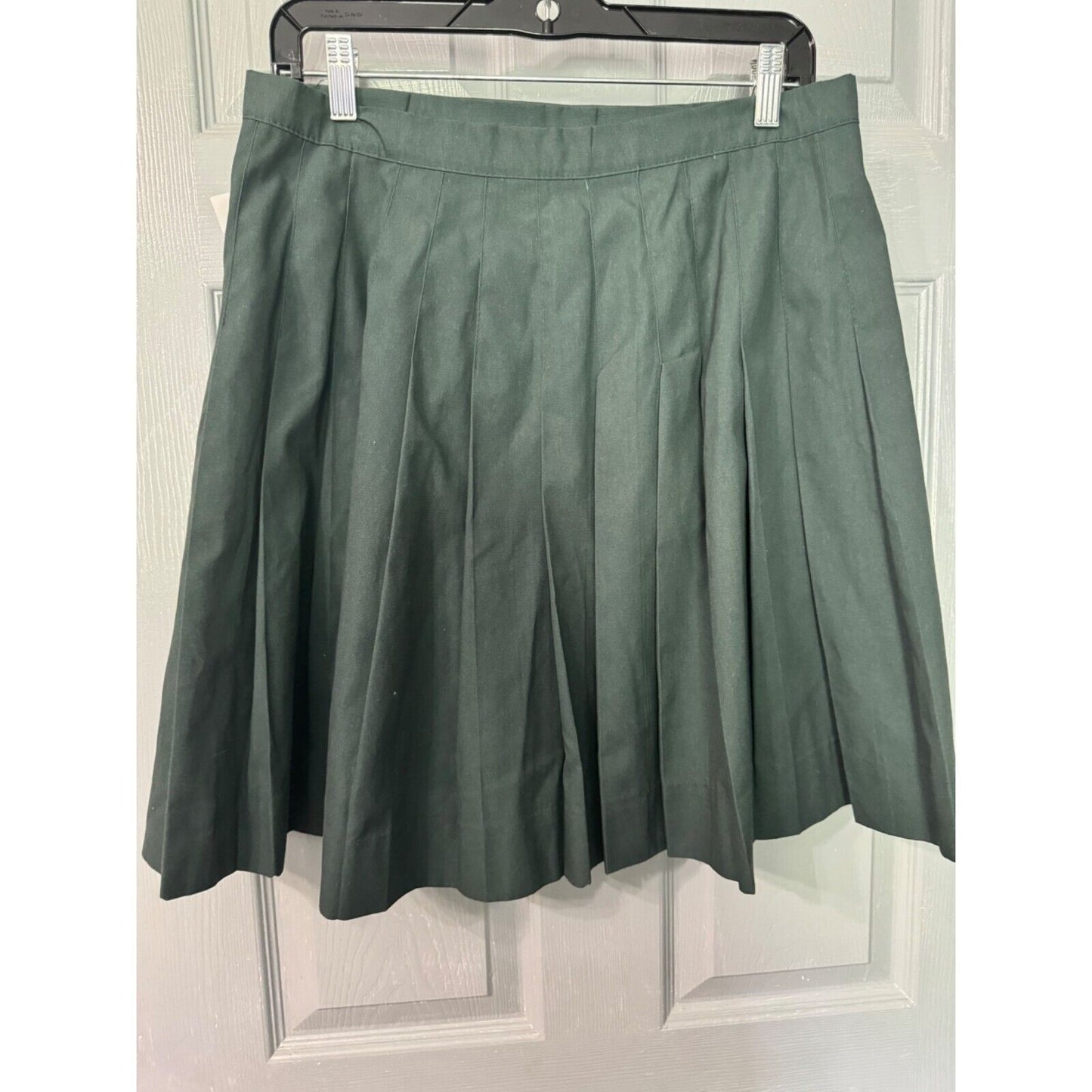Royal Park Uniforms Green Pleated Skirt 35% Cotton 12H Made In USA