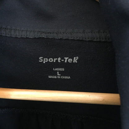 Sport Tek Womens Keep Burning Black Long Sleeve Full Zip Jacket Size Large