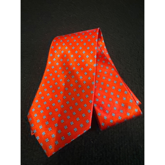 Van Heusen Men's Red Geometric Classic Collection Tie 100% Polyester