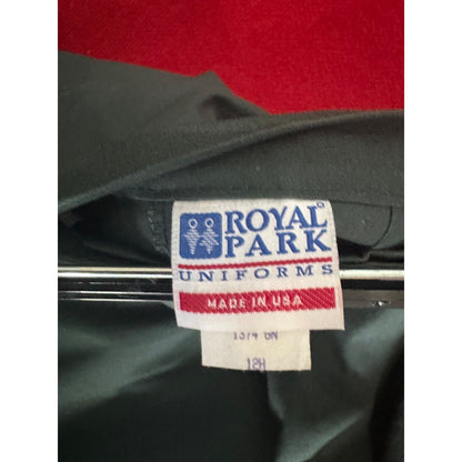 Royal Park Uniforms Green Pleated Skirt 35% Cotton 12H Made In USA