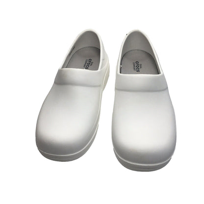 Crocs Clogs Women's Size 8w White Nursing Work Non-Slip Shoes