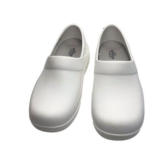 Crocs Clogs Women's Size 8w White Nursing Work Non-Slip Shoes
