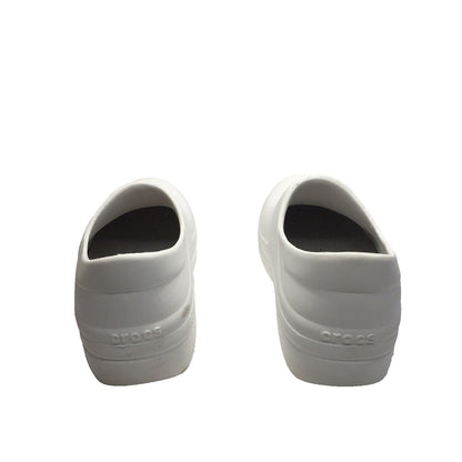 Crocs Clogs Women's Size 8w White Nursing Work Non-Slip Shoes