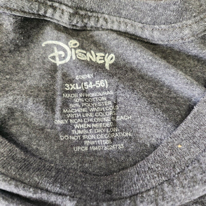 Disney Pinocchio T-Shirt Size 3XL 54-56 Graphics Short Sleeve Gray