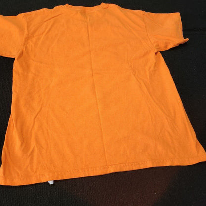 Gildan Boys Safety Orange Graphic Tee size XL (14-16)